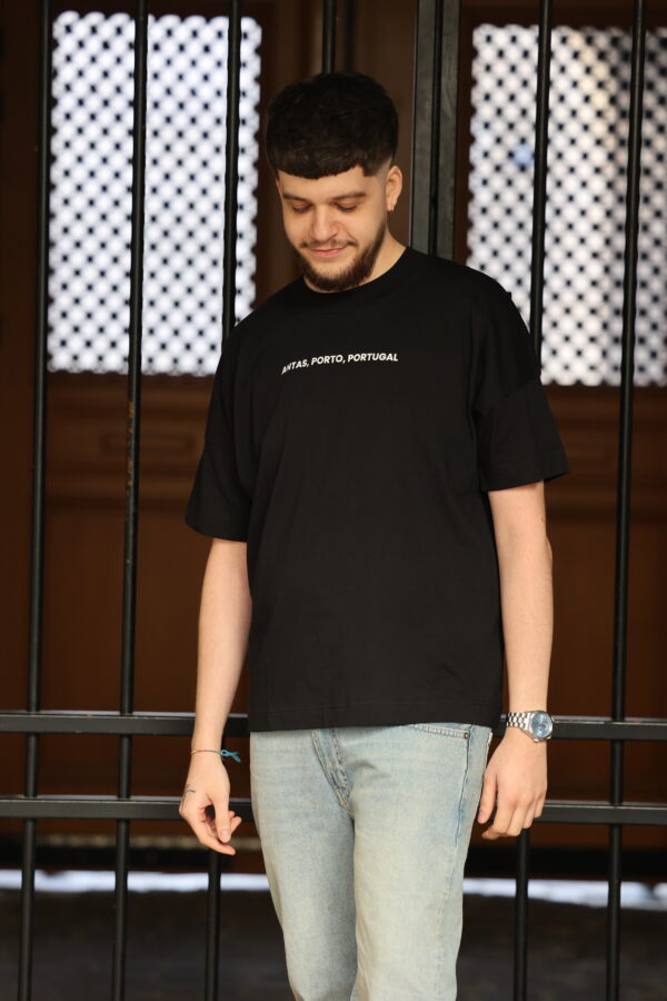 T SHIRT Portista <br /> Noir – Image 3