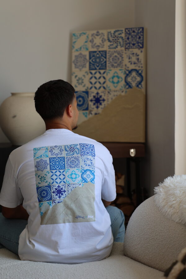 T SHIRT AZULEJOS <br /> BLANC – Image 3