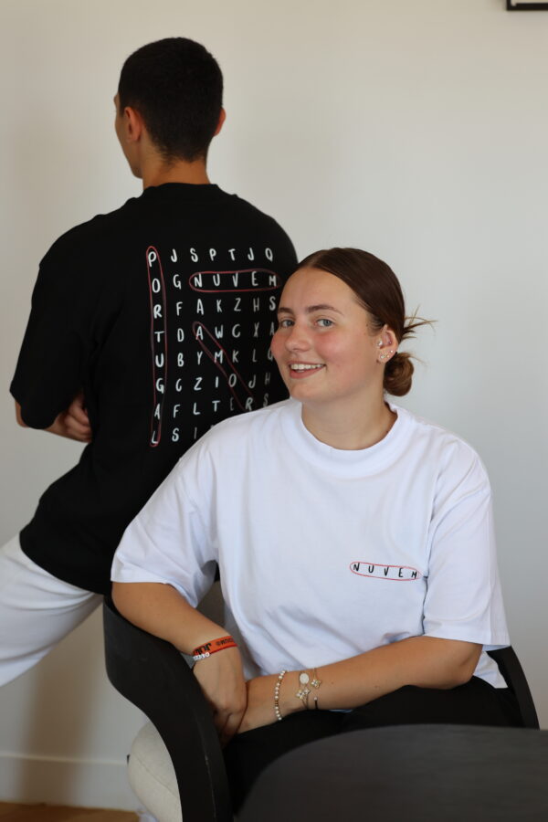 T SHIRT MOT CROISÉS <br /> BLANC – Image 5