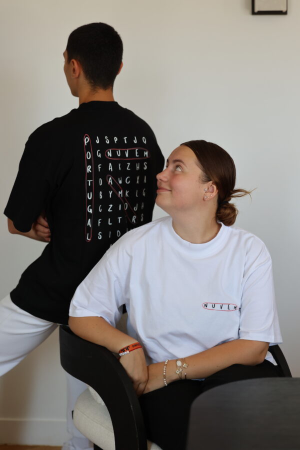 T SHIRT MOT CROISÉS <br /> NOIR – Image 5