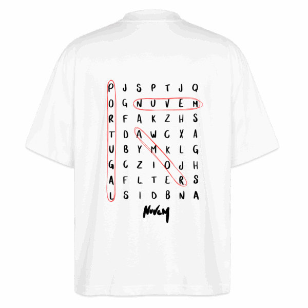 T SHIRT MOT CROISÉS <br /> BLANC – Image 2