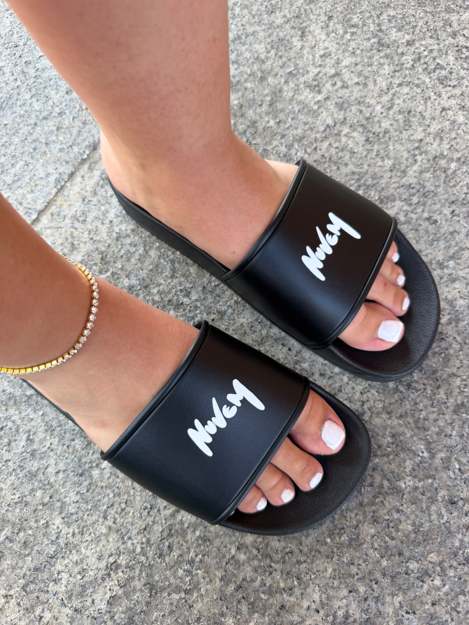 Claquettes Homme <br /> Noir – Image 2